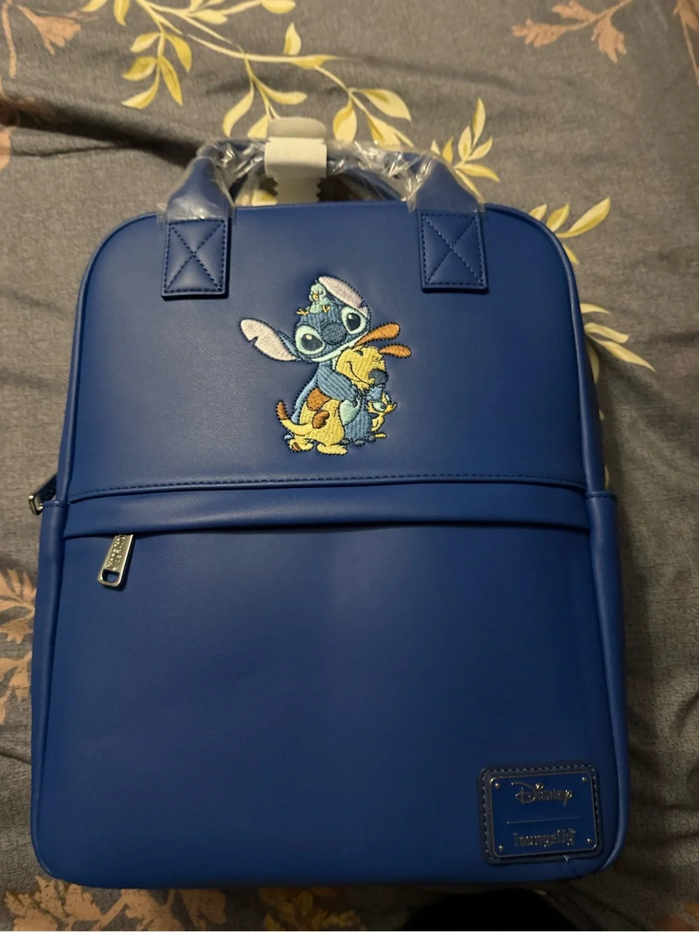 Loungefly Blue Disney Stitch Embroidered Backpack